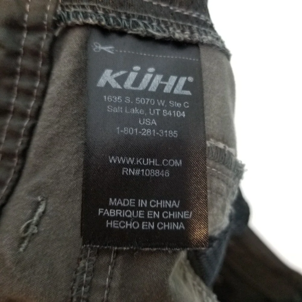 KUHL Men Konfidant Air Pants Sz 38 x 30 Gray Performance Hiking Work Durable‎